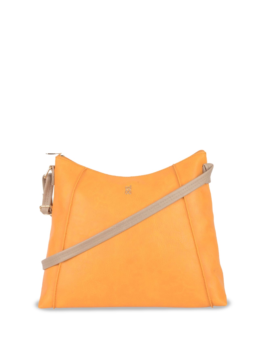 

Baggit PU Structured Sling Bag, Yellow