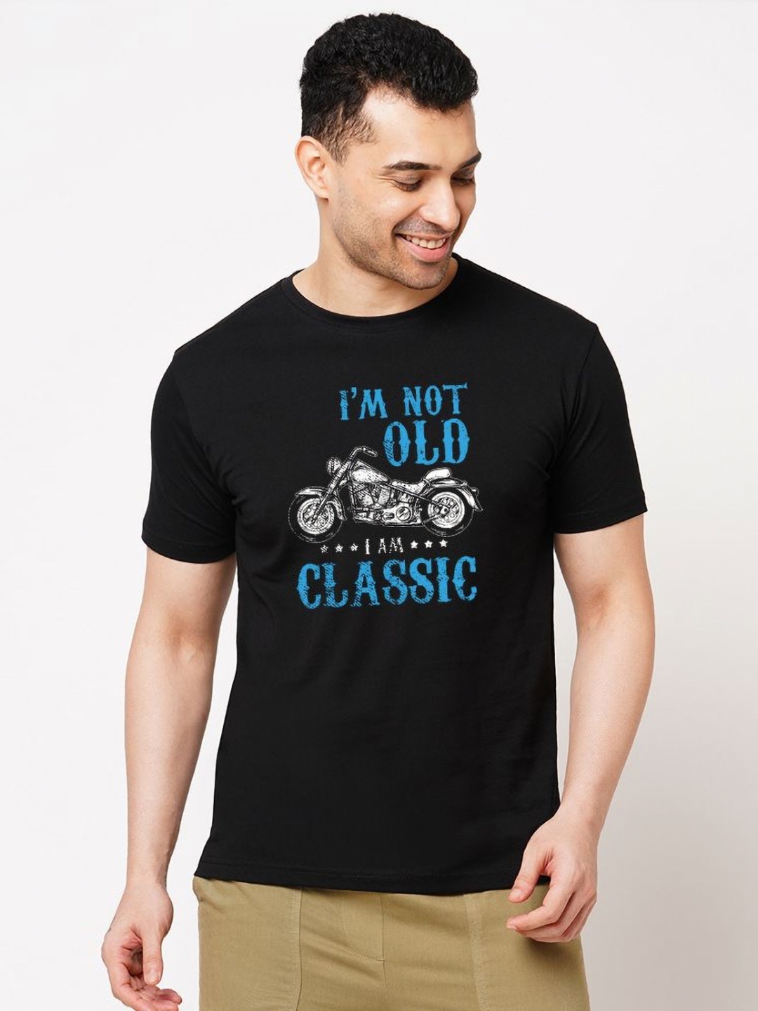 

Wear Your Opinion Men Graphic Printed Round Neck Cotton T-shirt, Black