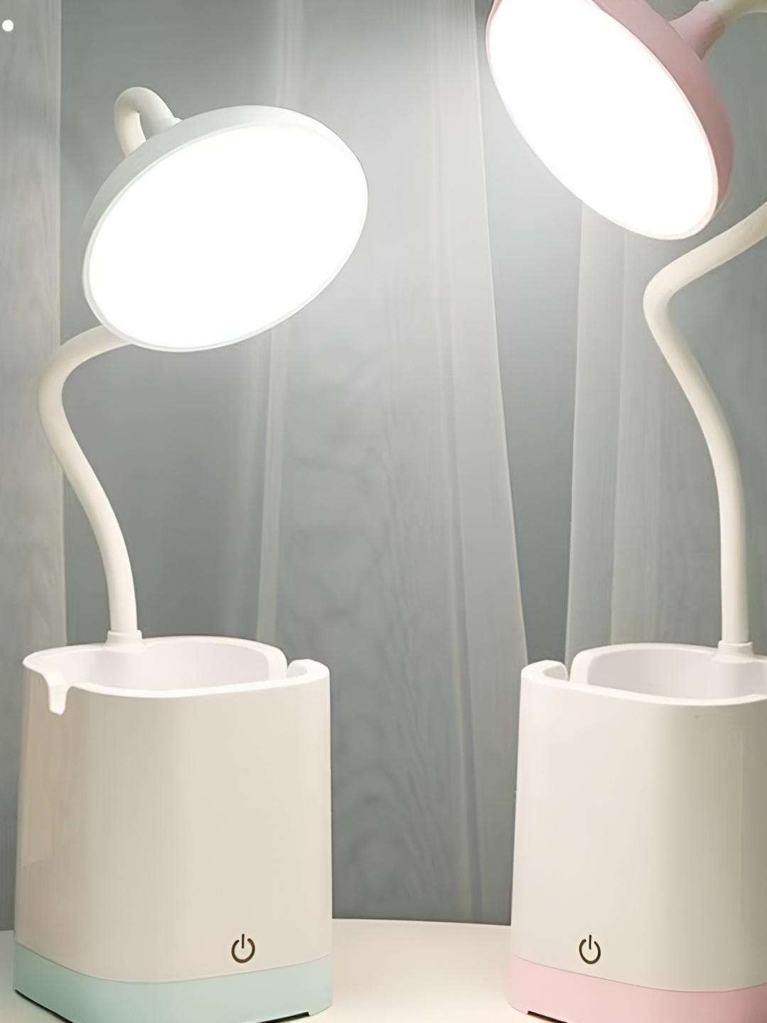 

Myntra Elegant Homes White Acrylic Square Shaped Rechargeable LED Table Lamp With Bulb