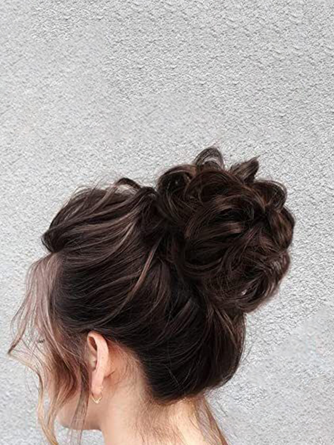 

vister Wavy Clip-In Hair Extension - Brown- 5 Inch