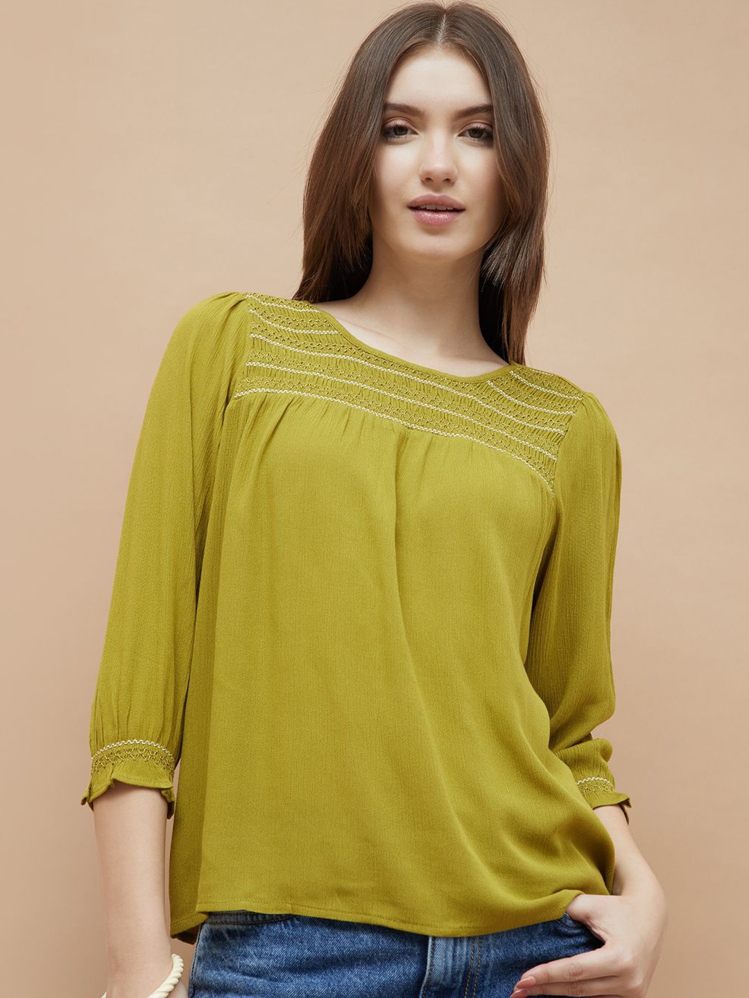 

Fame Forever by Lifestyle Cotton Top, Lime green