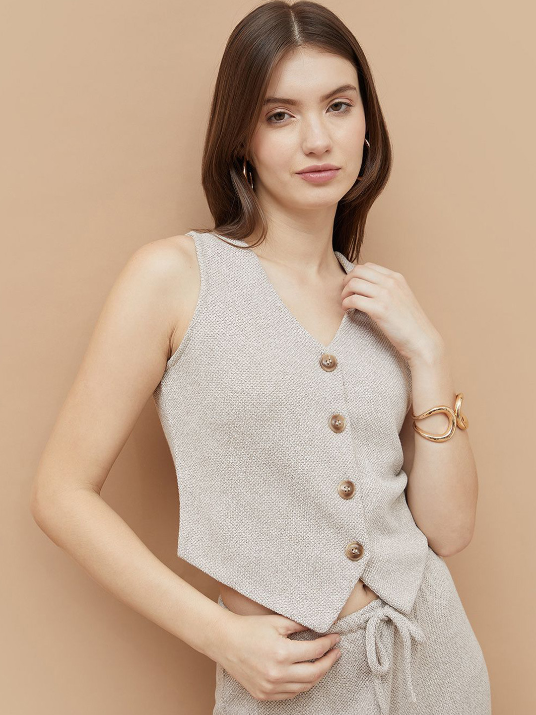 

Ginger by Lifestyle Cotton Top, Beige