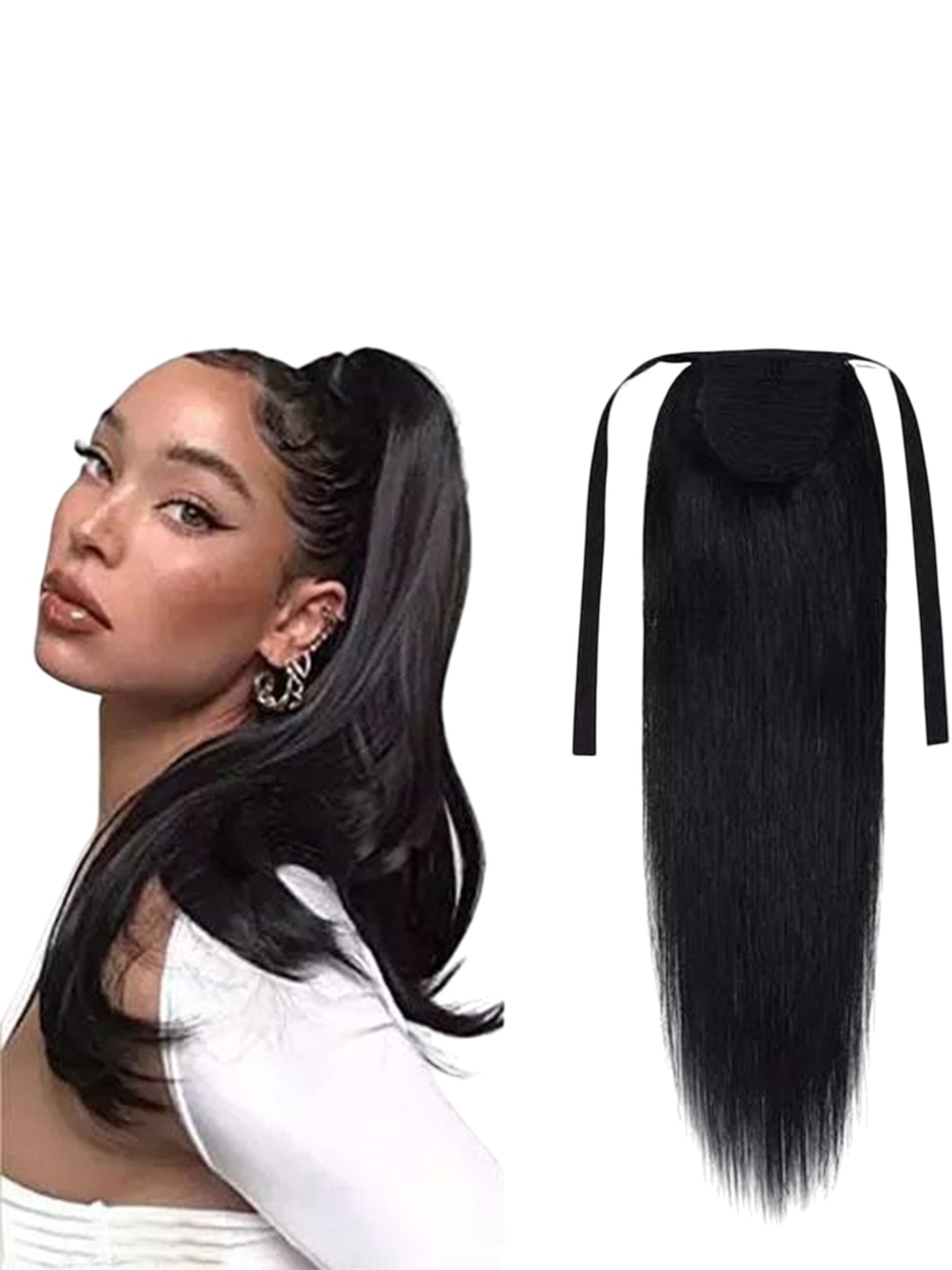 

vister Tape-In Straight Hair Extension - Black - 22 Inch