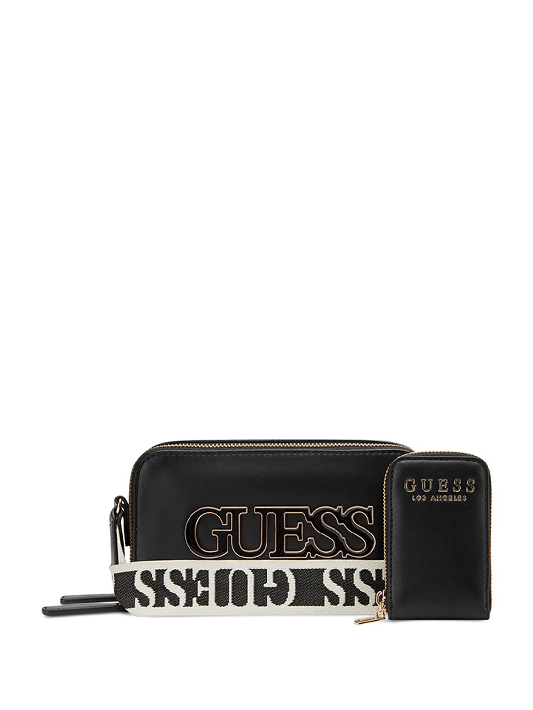 

GUESS PU Structured Shoulder Bag with Quilted, Black