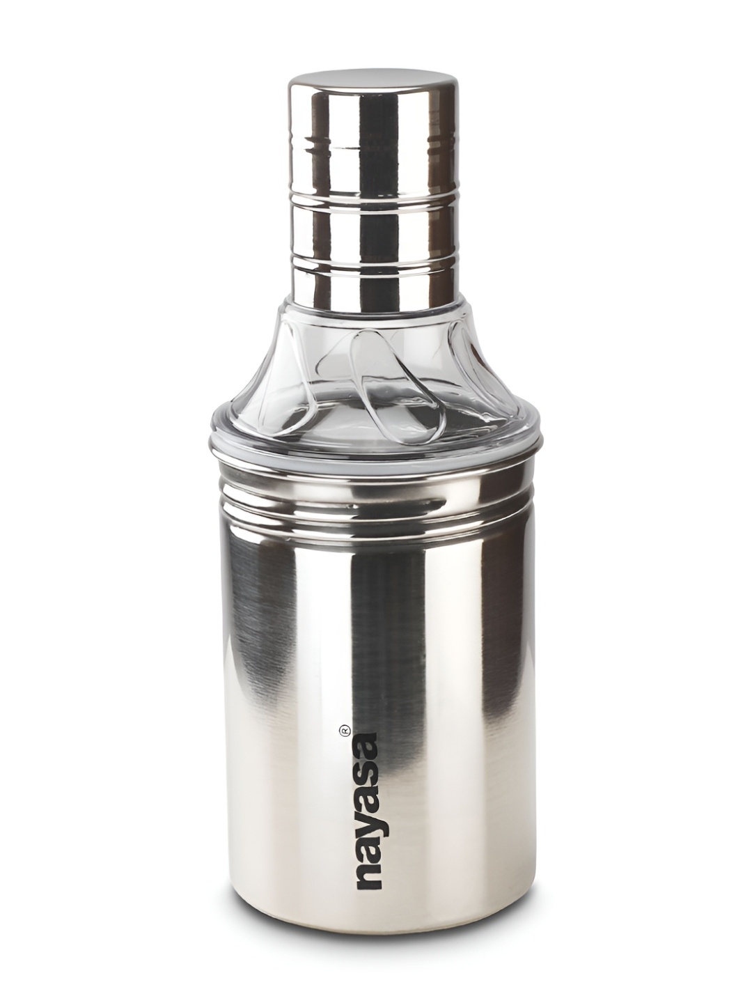 

Nayasa Silver-Toned Stainless-Steel Easy-Pour Oil Dispenser - 500 ml