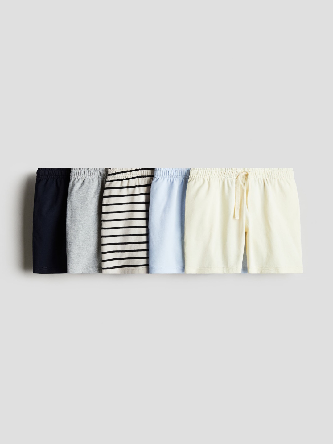 

H&M Boys 5-Pack Cotton Jersey Shorts, Blue