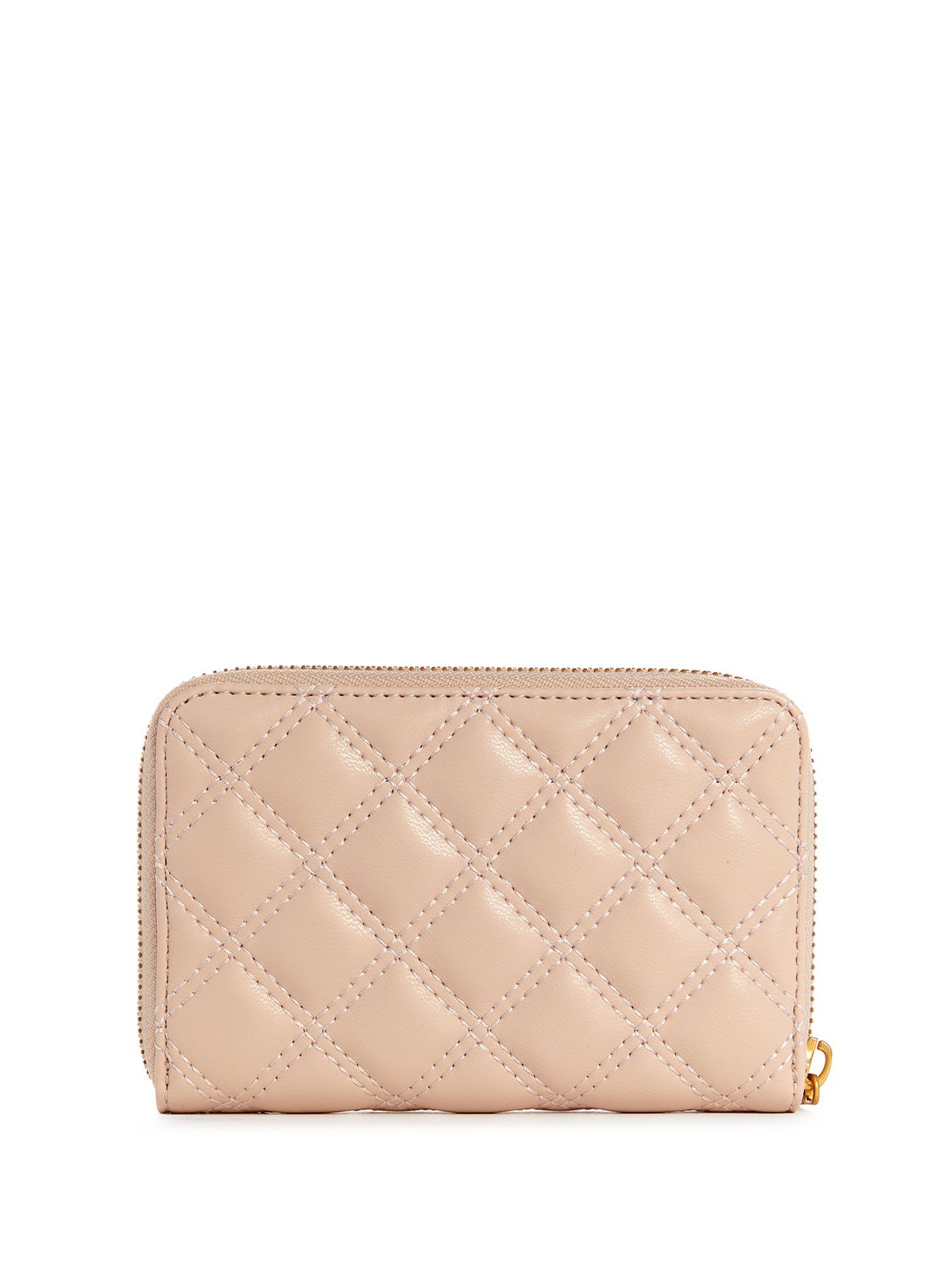 

GUESS Women Textured PU Zip Around Wallet, Beige