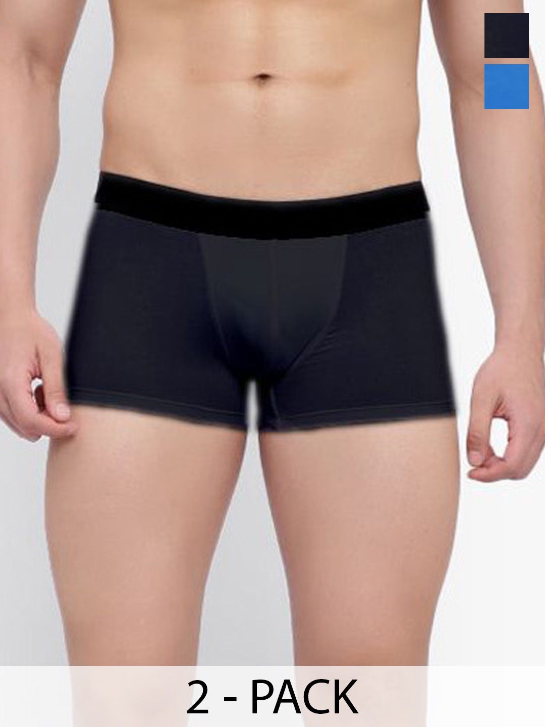 

Bruchi CLUB Men Pack Of 2 Short Trunks ML-TRNK934-2C, Black