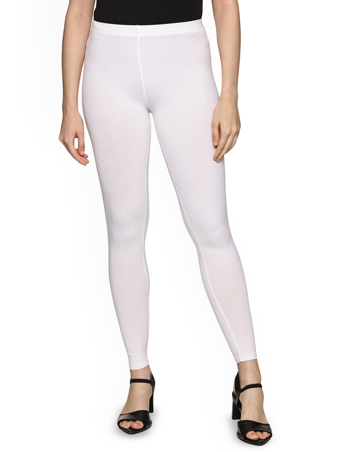

Coppersmith Women Breathable Ankle Length Leggings, White