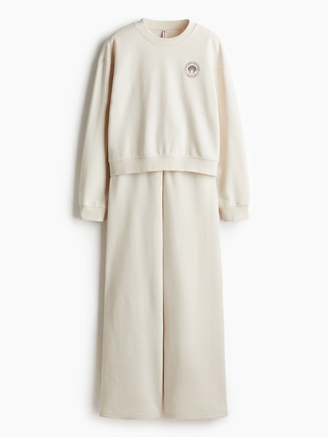 

H&M 2-Piece Sweatshirt Set, Beige