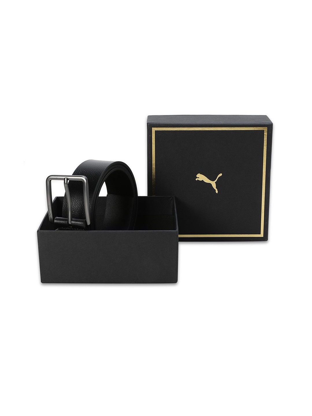

Puma Unisex Lima Leather Belt, Black