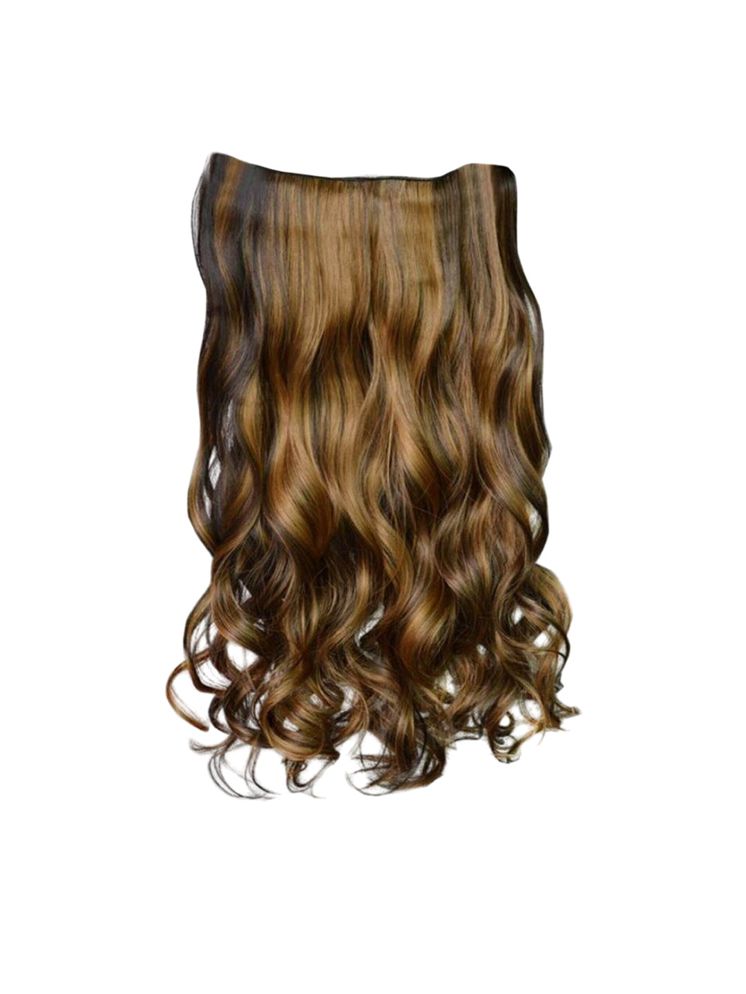 

vister Wavy Clip-In Hair Extension - 24 Inch - Golden Highlight, Gold