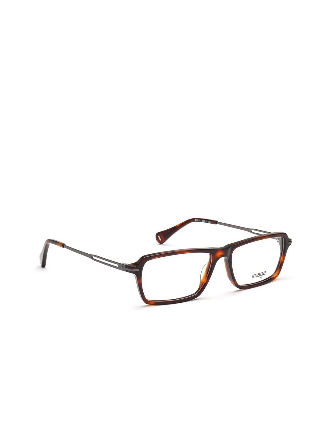 

Image Men Abstract Full Rim Rectangle Frames, Brown