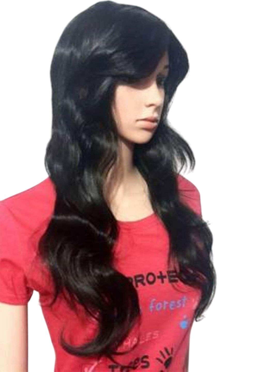 

vister Halo Wavy Hair Extension - Black - 36 Inch, Brown