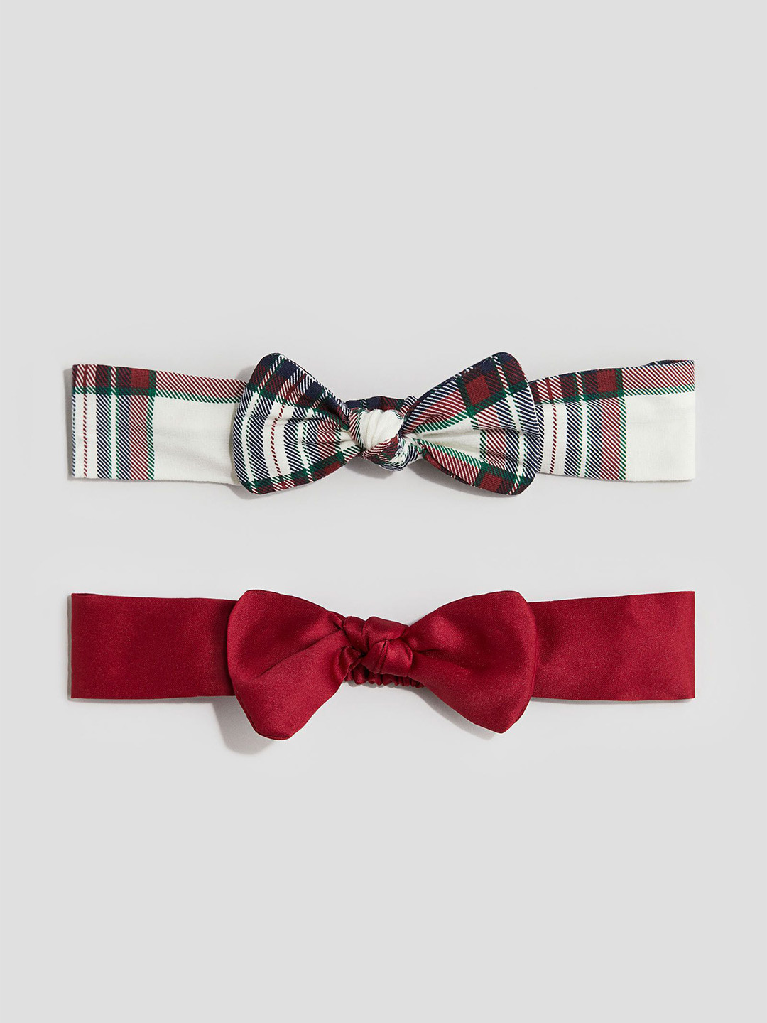 

H&M 2-Pack Bow-Detail Hairbands, Red