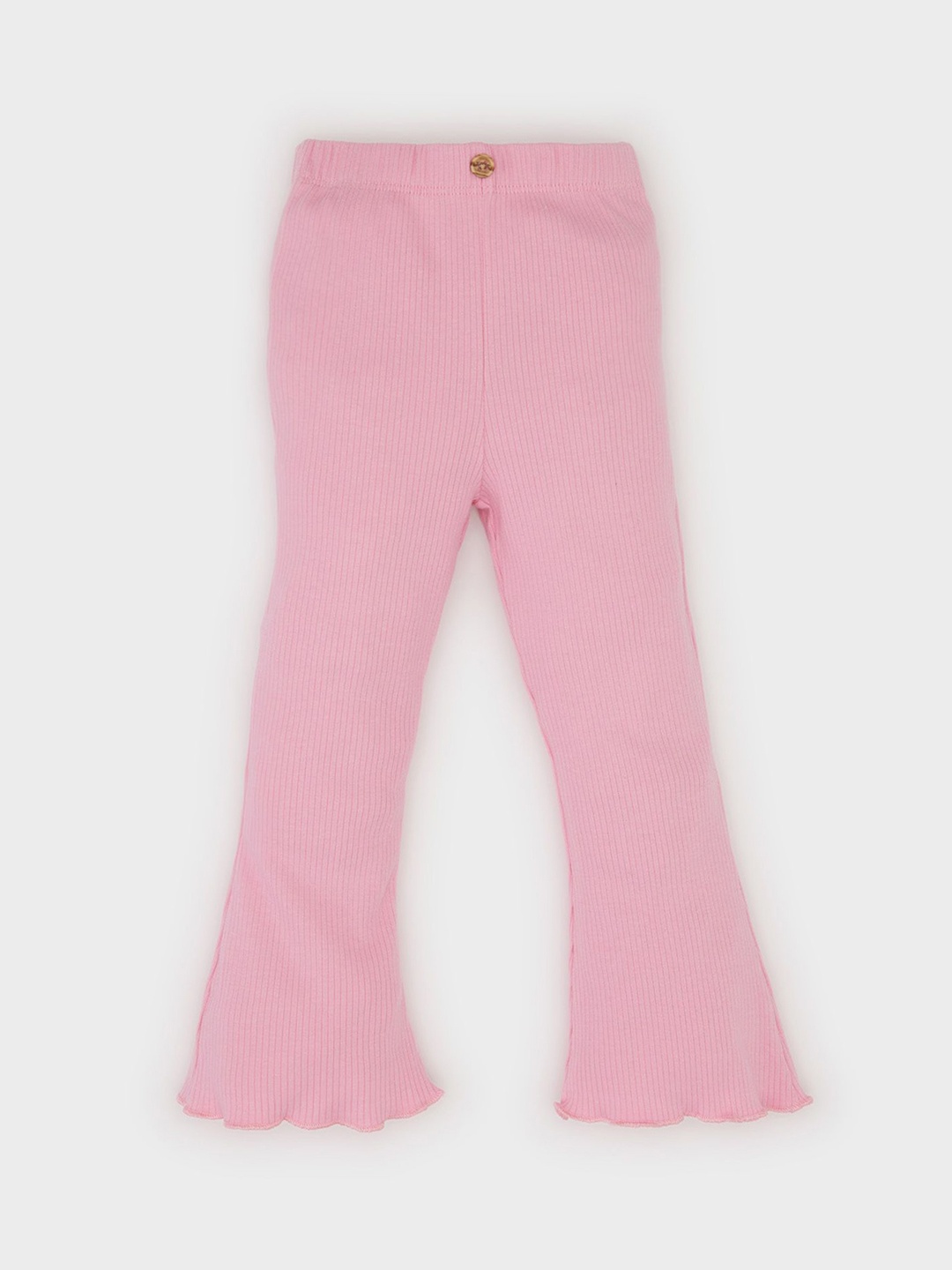 

DeFacto Girls Mid-Rise Trousers, Pink