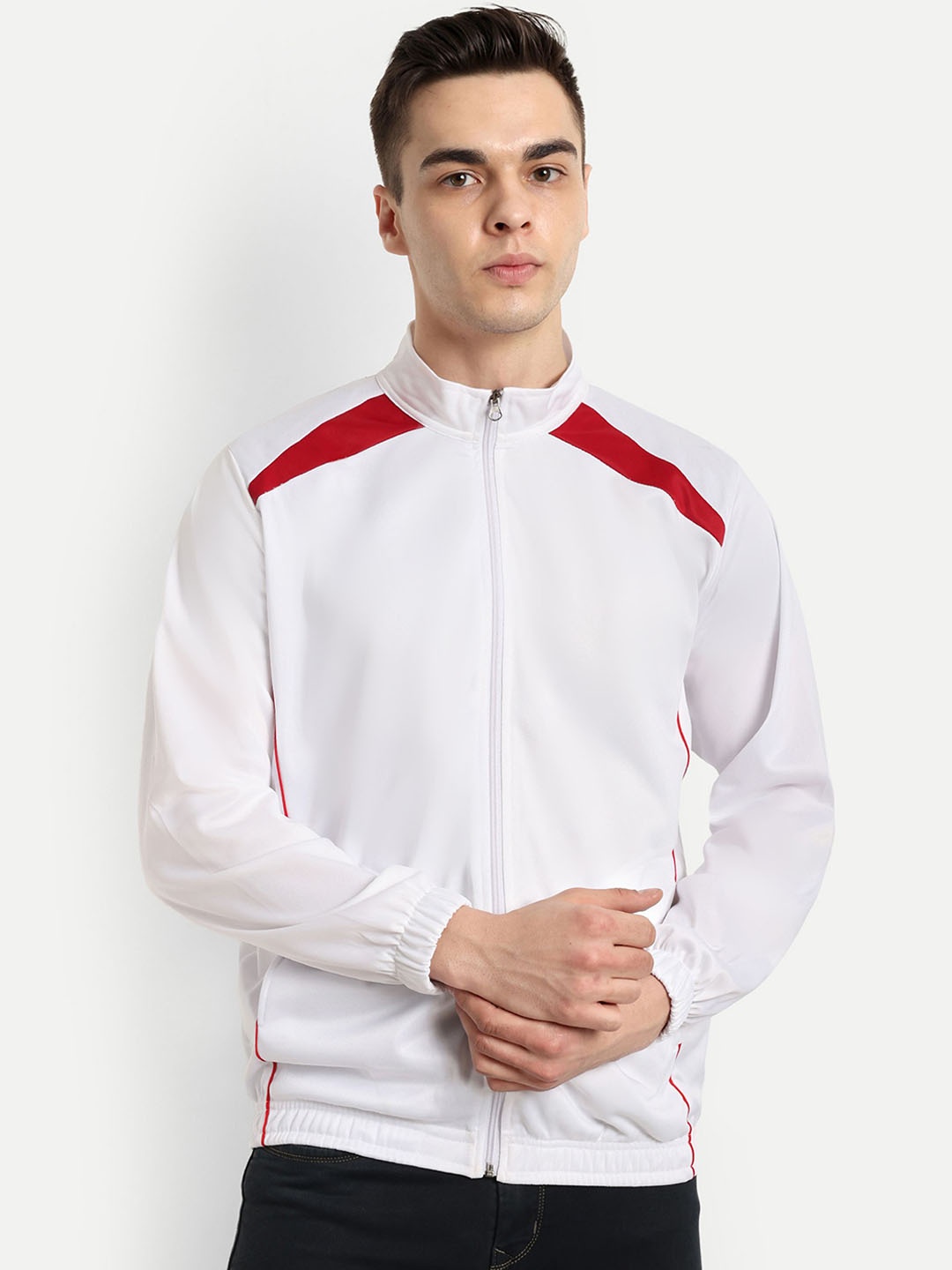 

Metronaut Men Lightweight Training or Gym Sporty Jacket, White