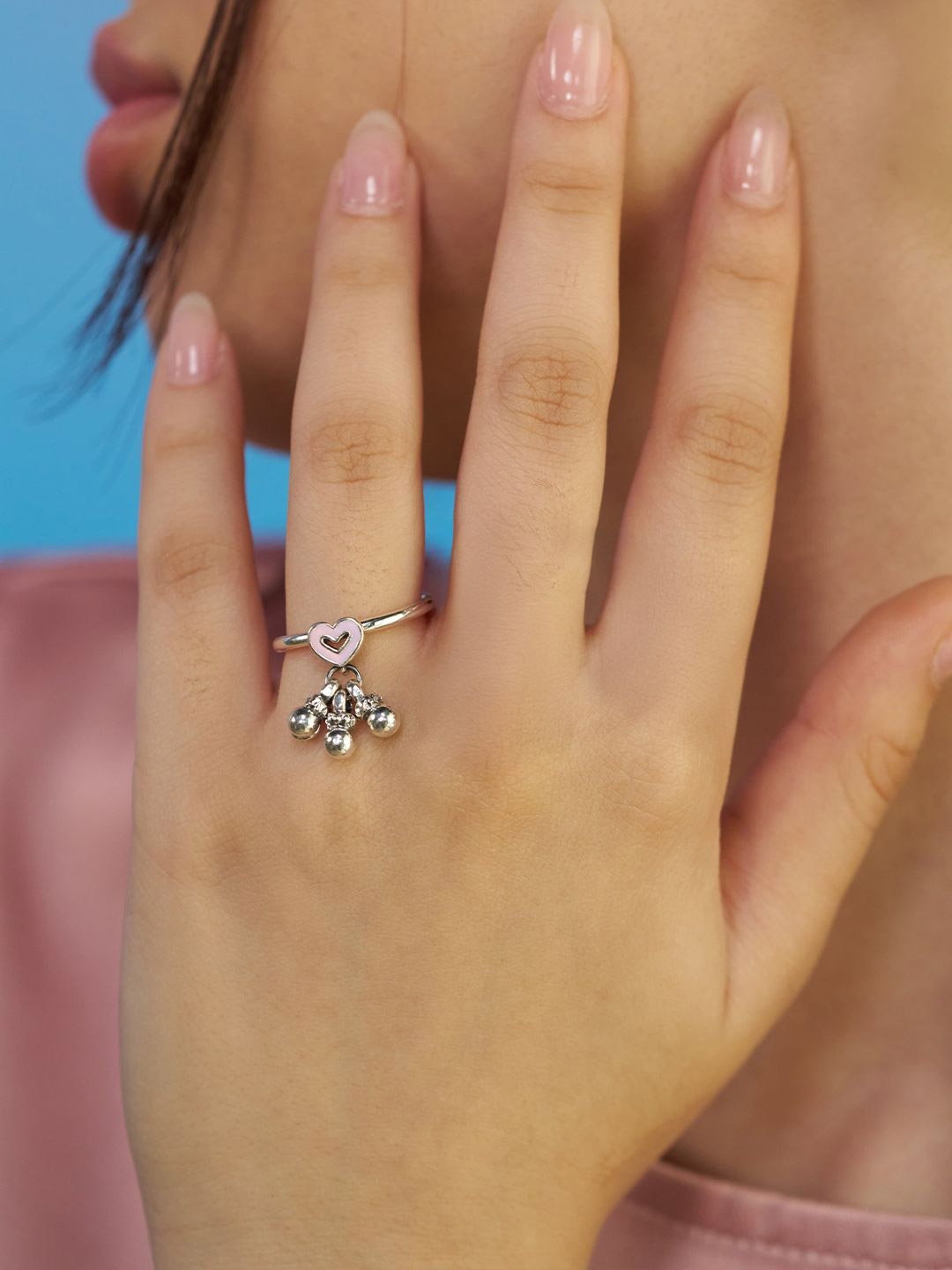 

SHAYA Bring In The Warmth Heart Ring In 925 Silver
