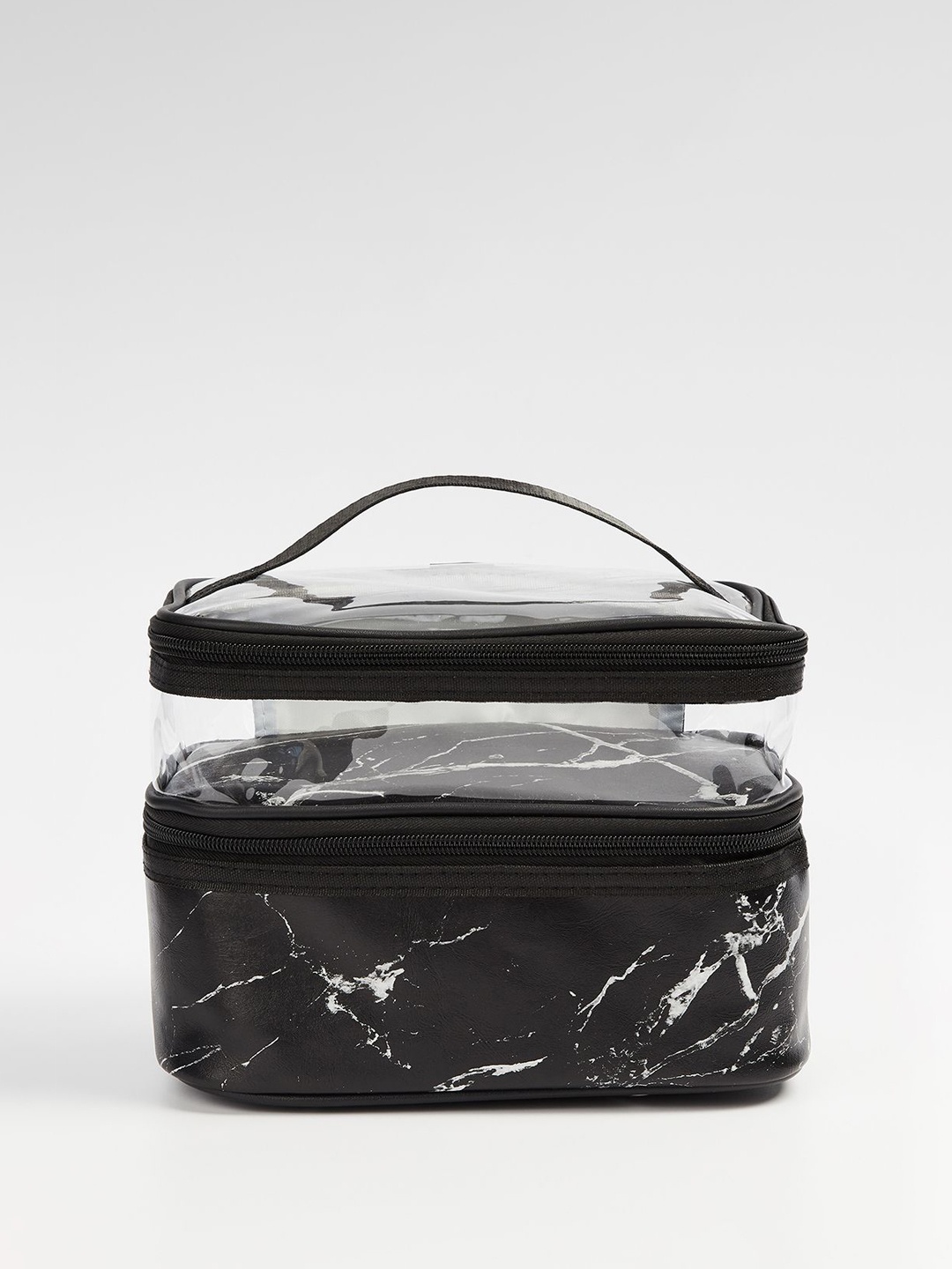 

Ginger by Lifestyle Geometric PU Oversized Swagger Handheld Bag, Black