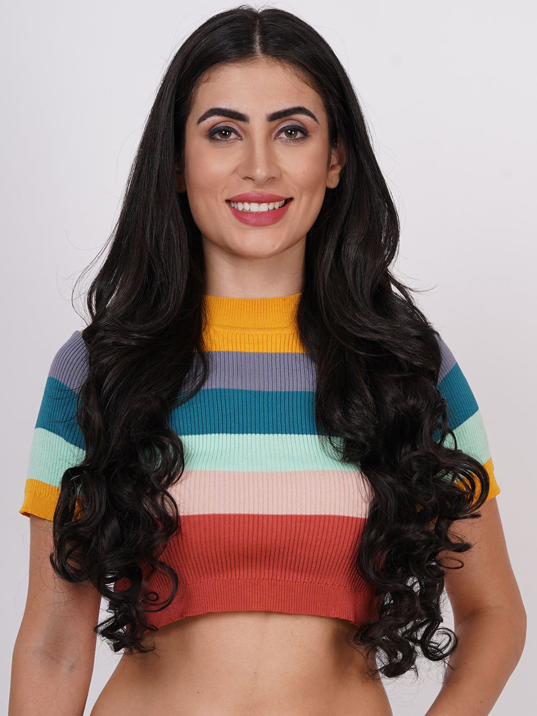 

vister Wavy Clip-In Hair Extension- Brown - 20 Inch