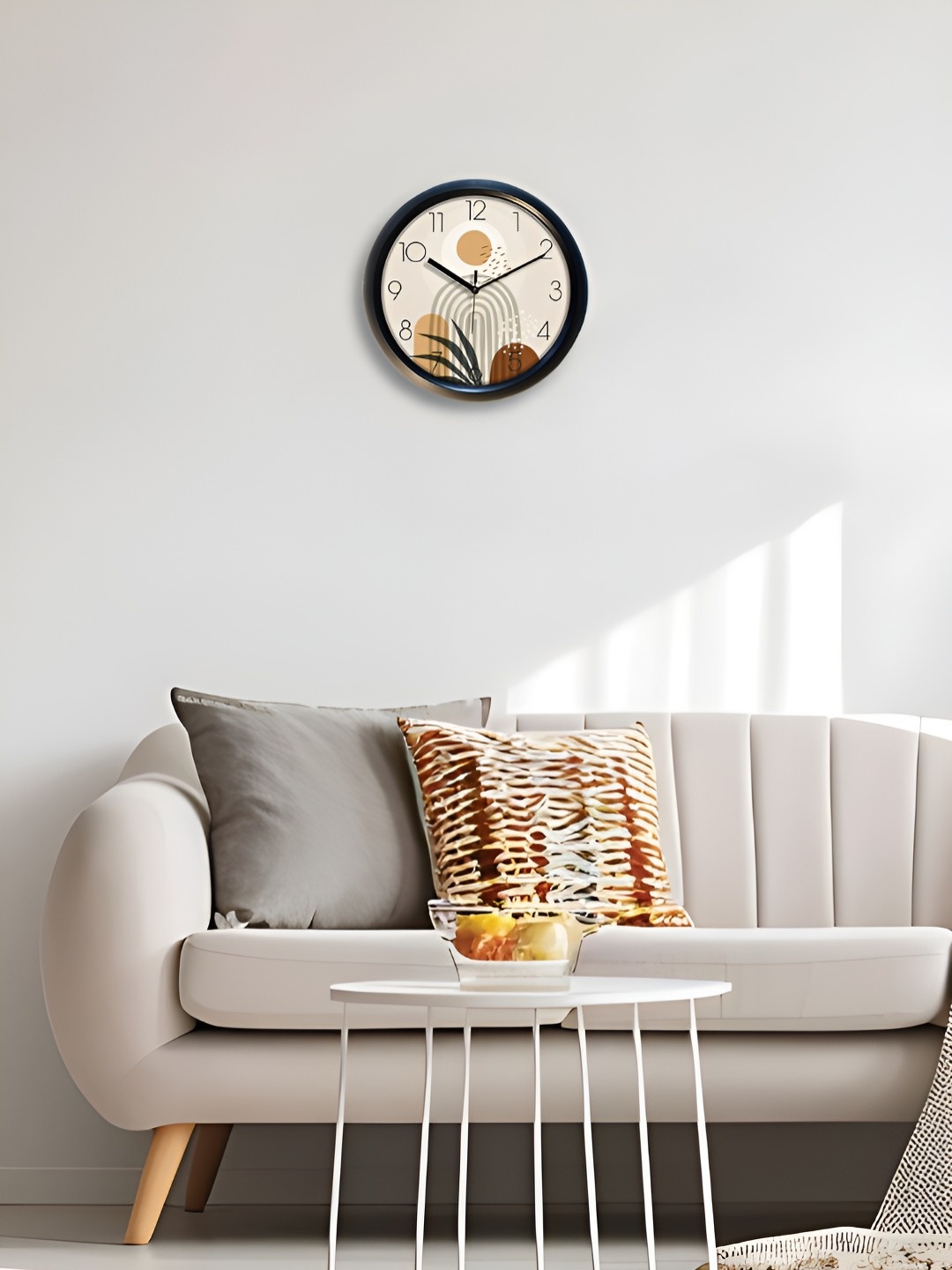 

Aura Brown & Blue Contemporary Wall Clock