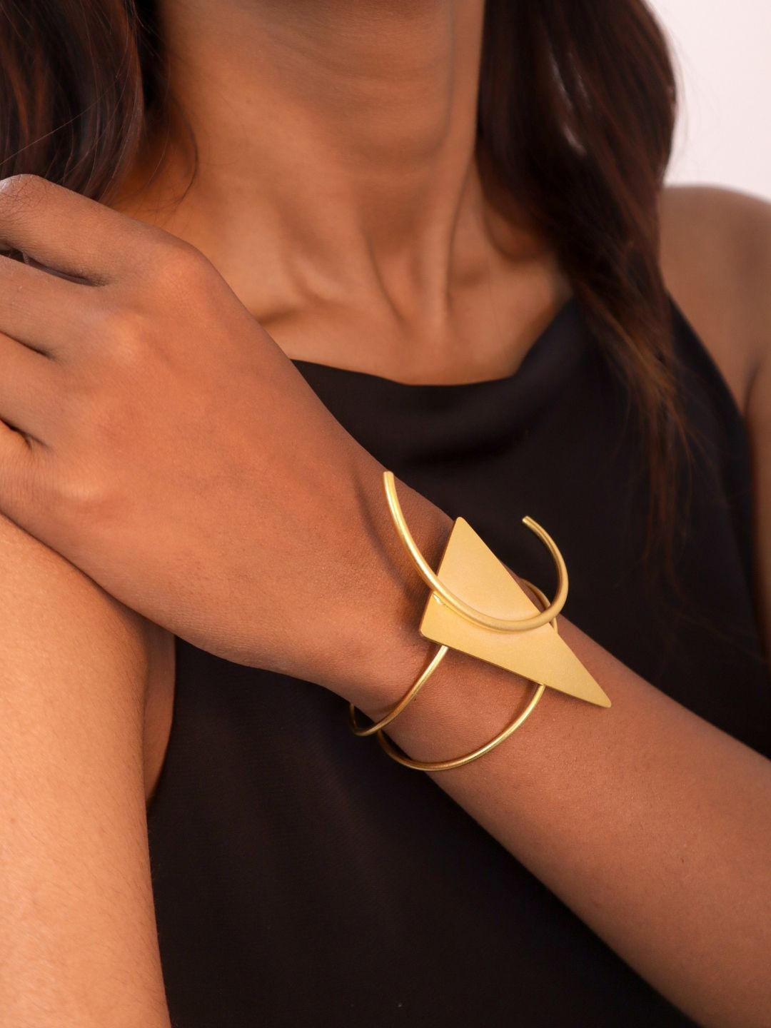 

House of Pehr Gold Plated Bermuda Cuff Bracelet