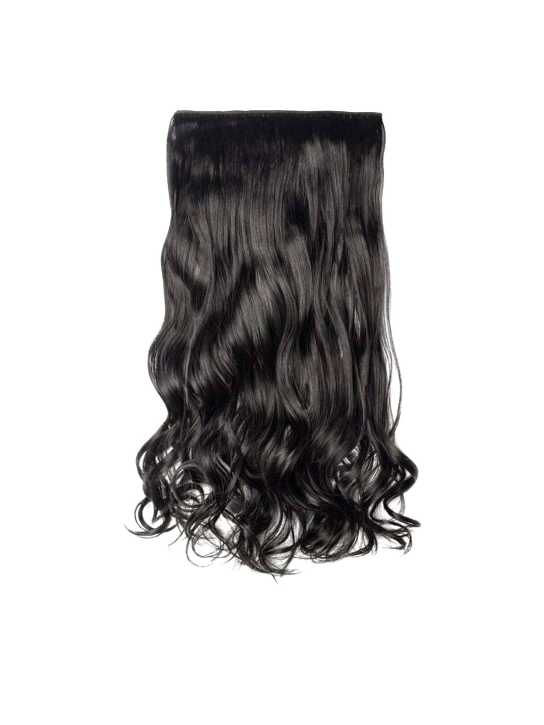 

vister Wavy Clip-In Hair Extension - Black - 22 Inch