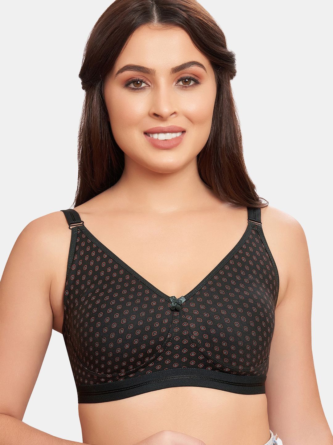 

SKDREAMS Women Full Coverage Everyday Bra, Black