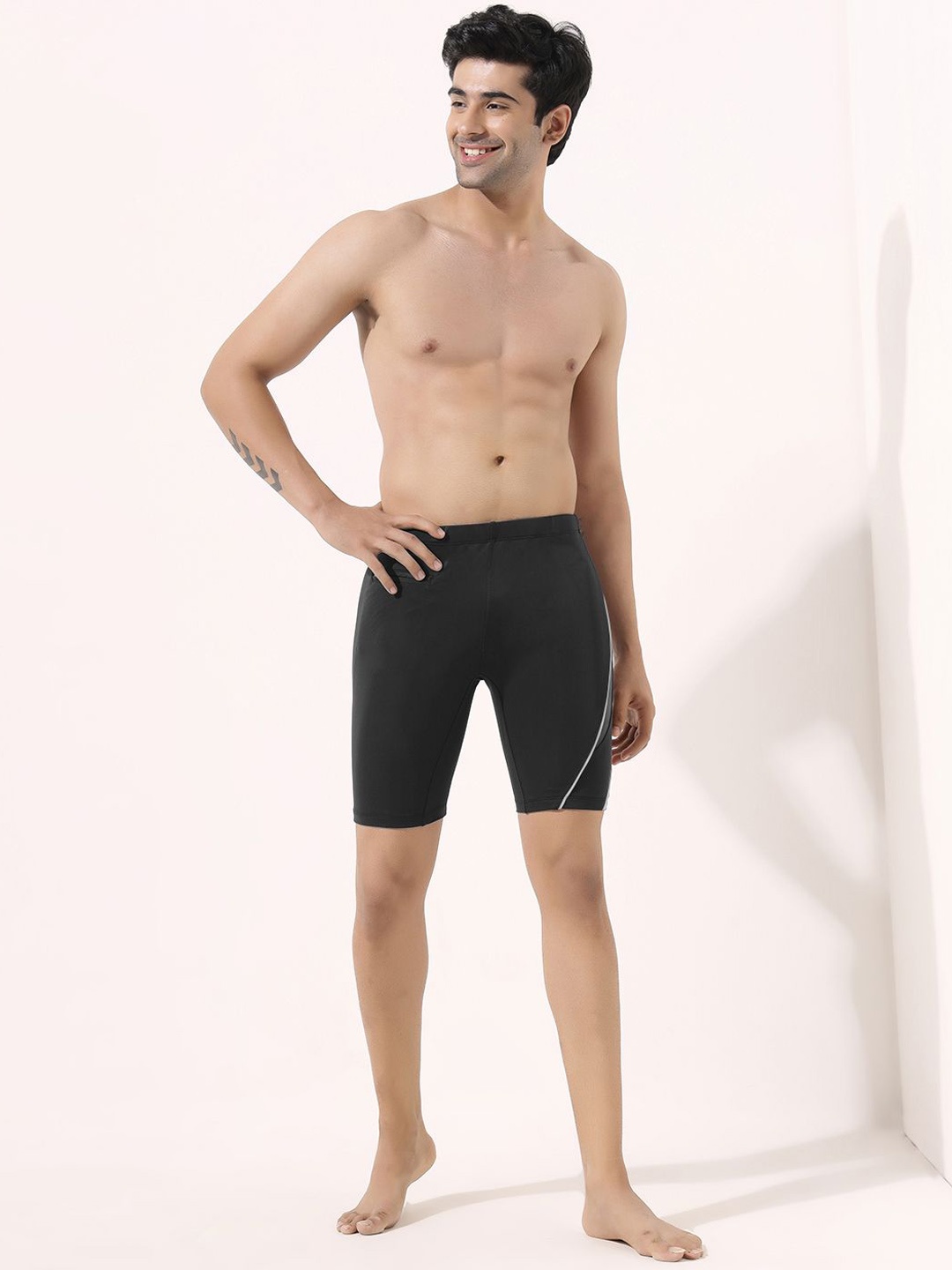 

LYCOT Men Swim Bottoms, Black