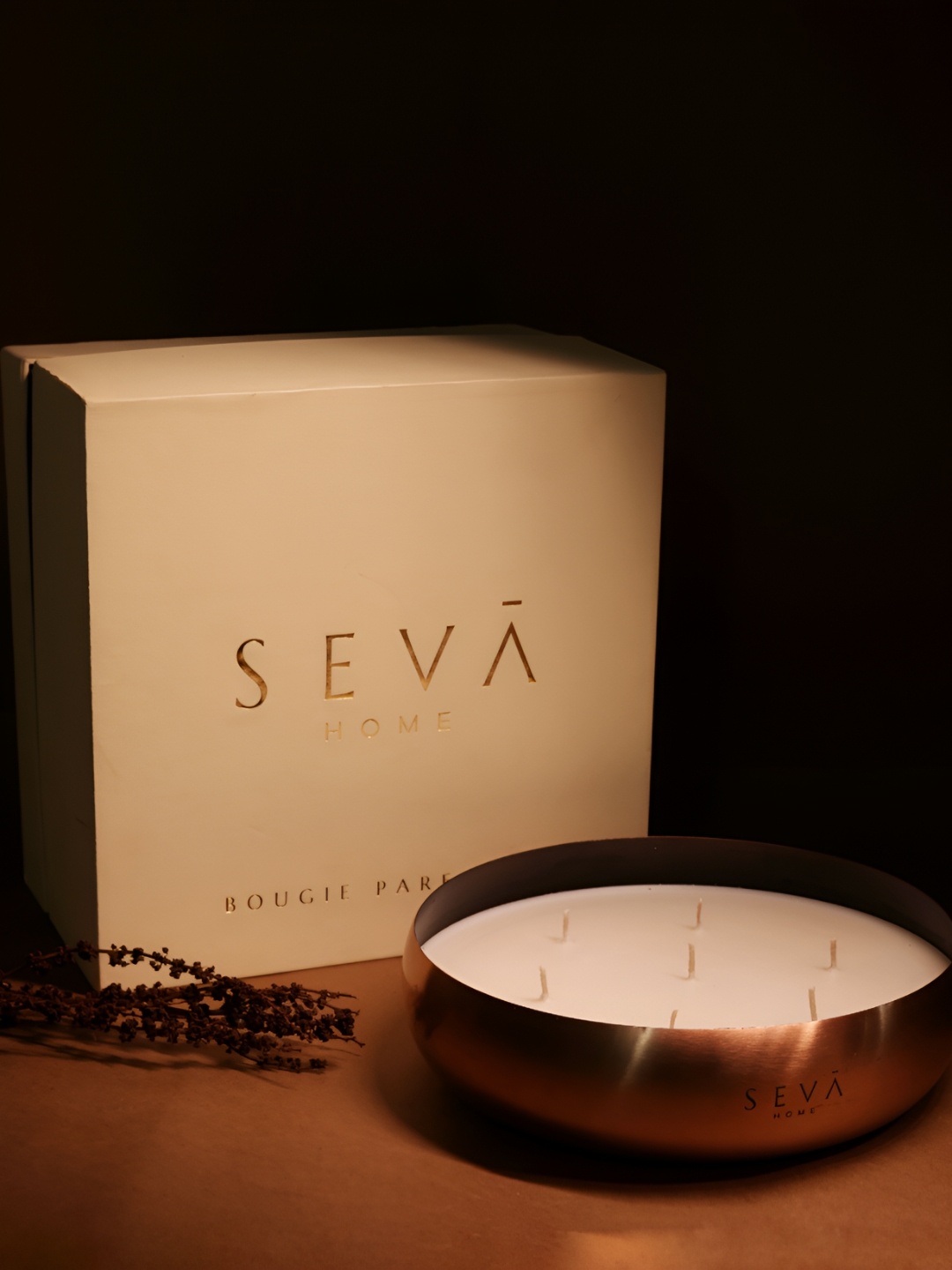 

Seva Home Rose Gold & White 1 pieces Jar Candle