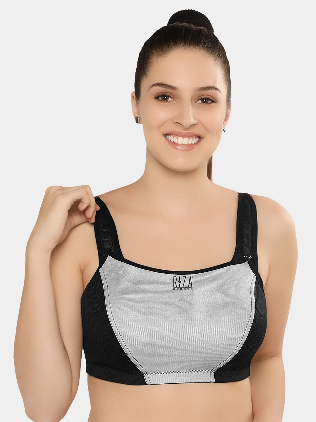 

Trylo Colourblocked Bra Full Coverage, Grey