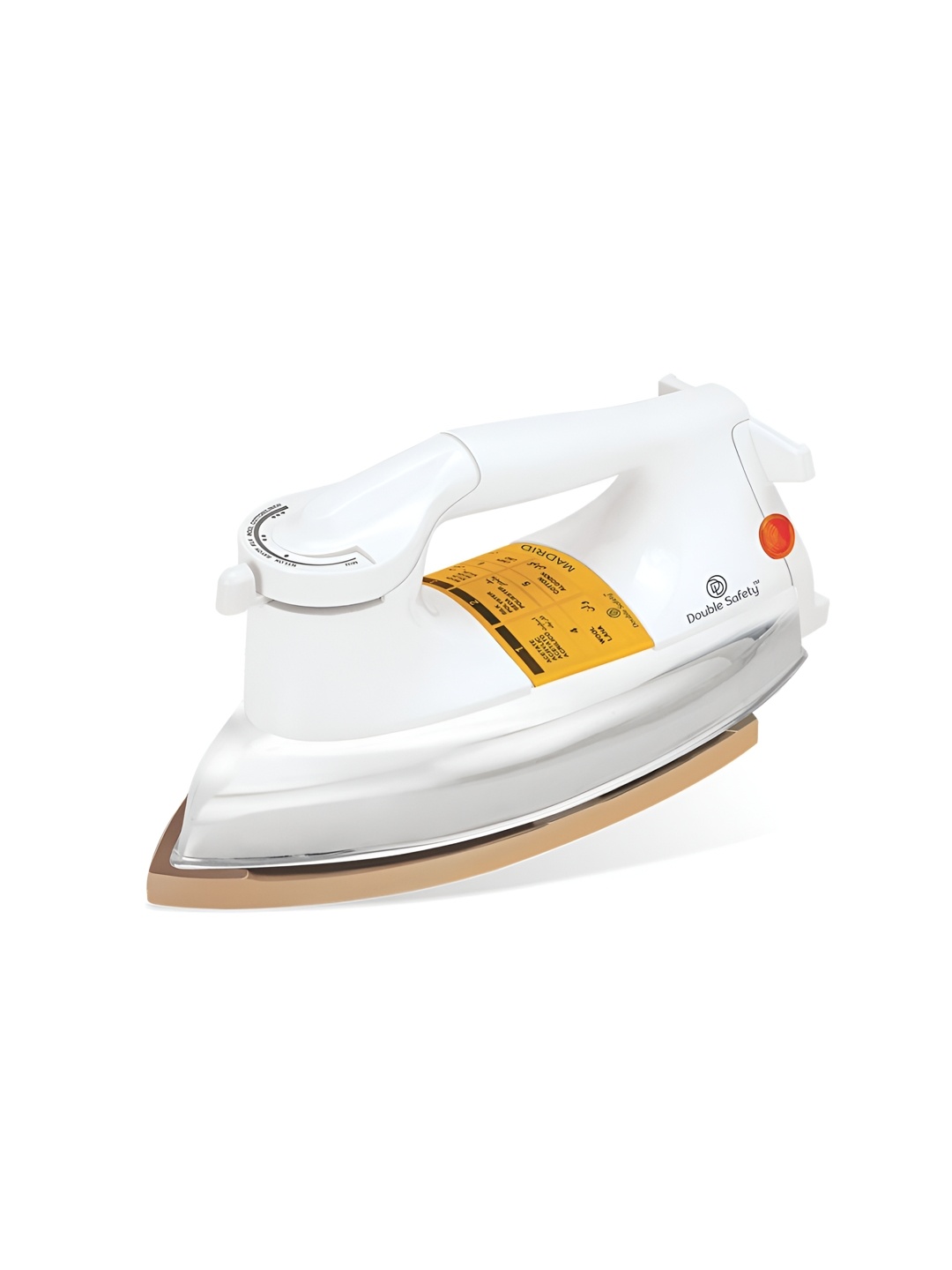 

Double Safety Madrid Heavyweight 1000W Dry Iron, White