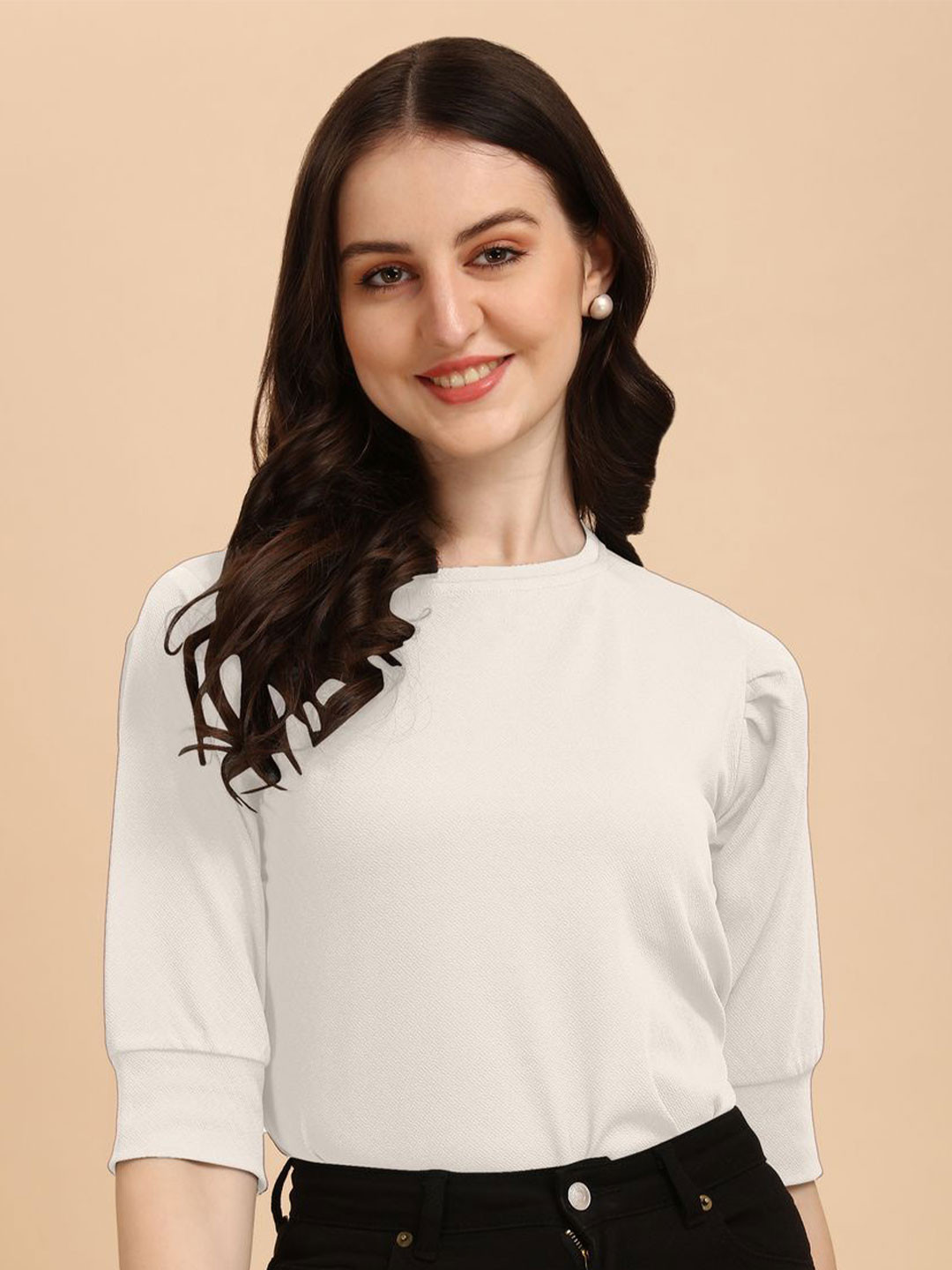

CORSICA Women Round Neck Top, White