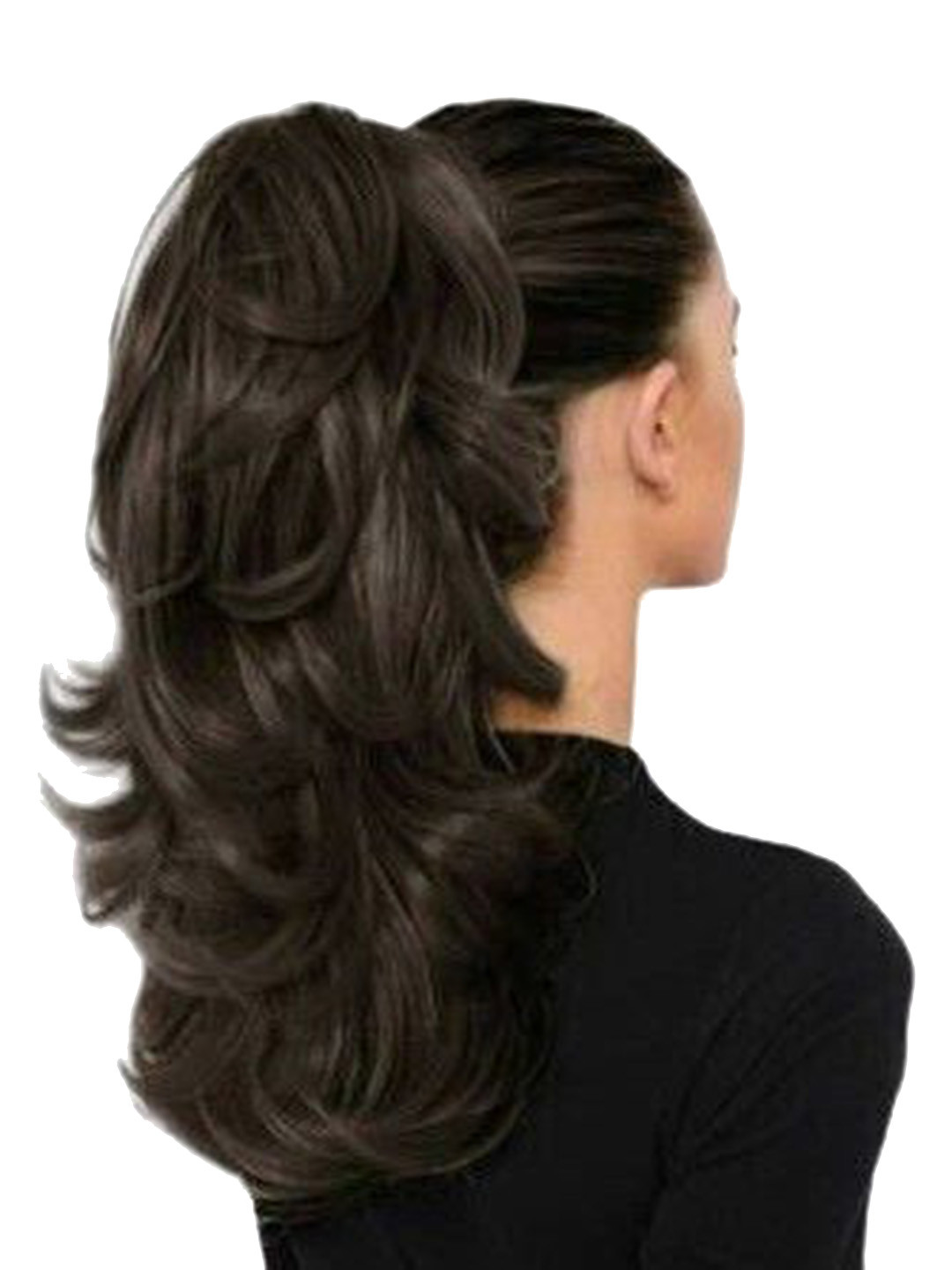 

vister Clip-In Wavy Hair Extension - Brown - 20 Inch