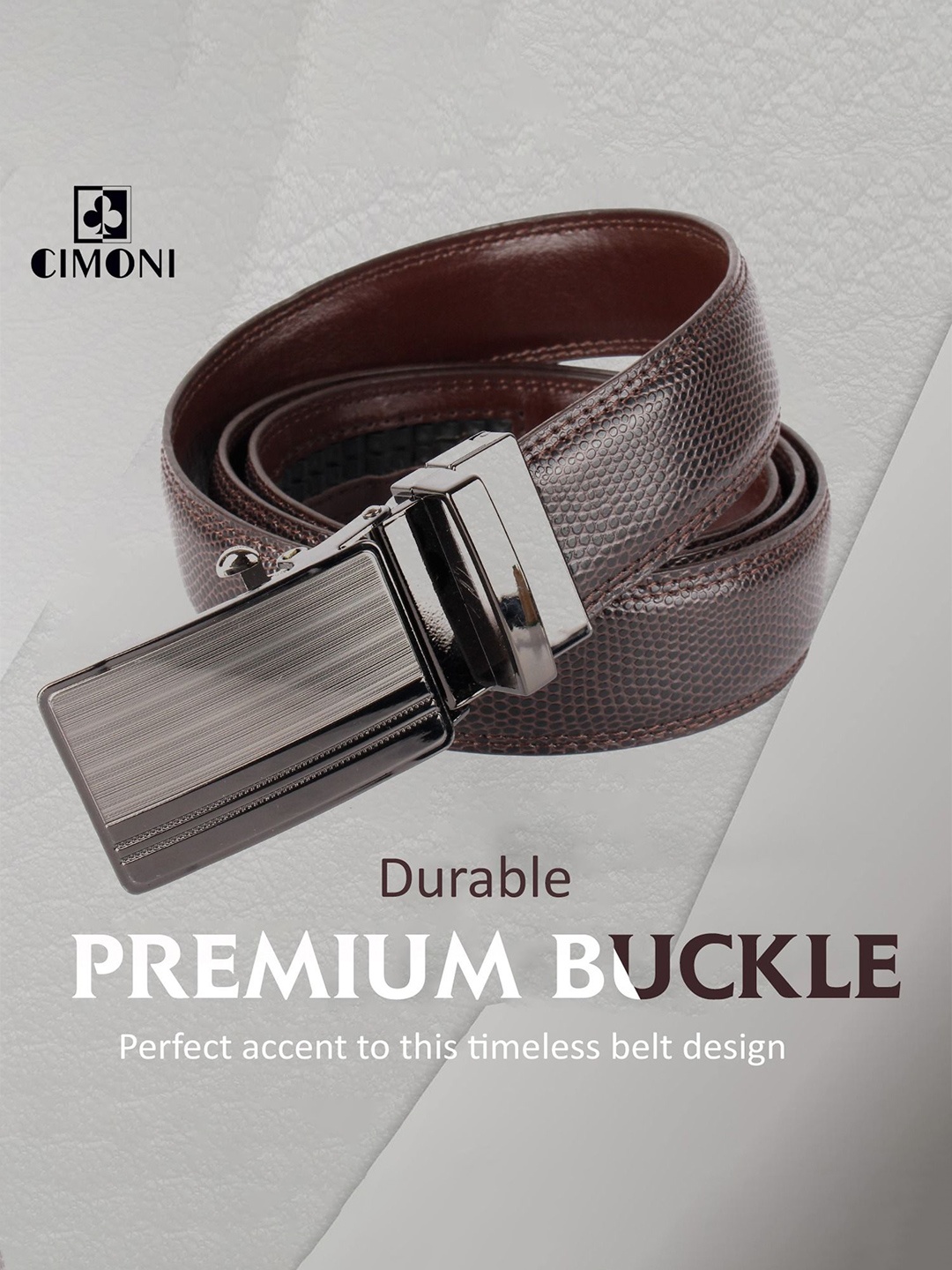 

CIMONI Men Formal Belt, Brown