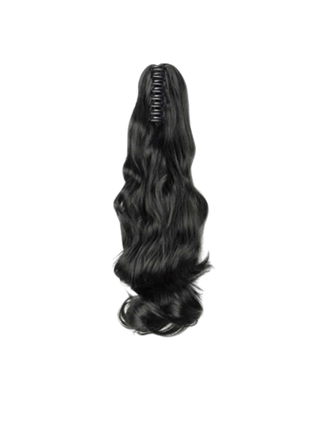 

vister Wavy Clip-In Hair Extension - 18 Inches - Black
