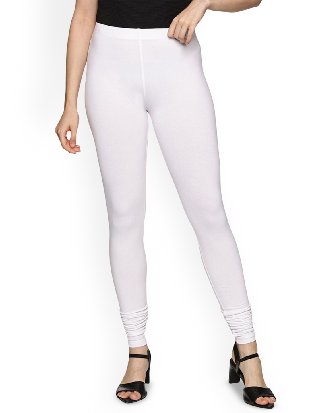 

Coppersmith Women Churidar Length Breathable Leggings, White