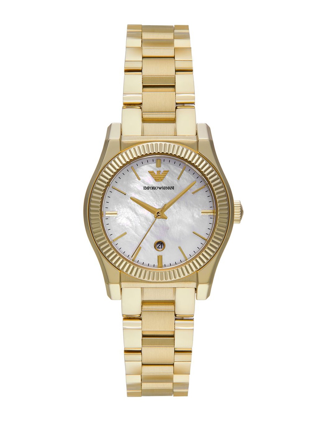 

Emporio Armani Women Dial & Stainless Steel Straps Analogue Watch AR11657, Gold