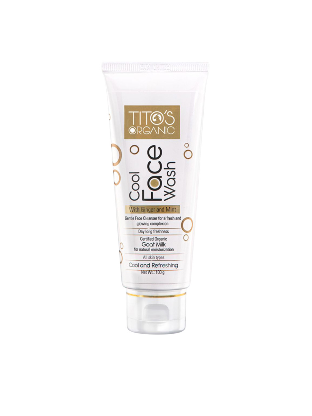 

TITO'S ORGANIC Goat Milk Cool Face Wash - 100 g, White