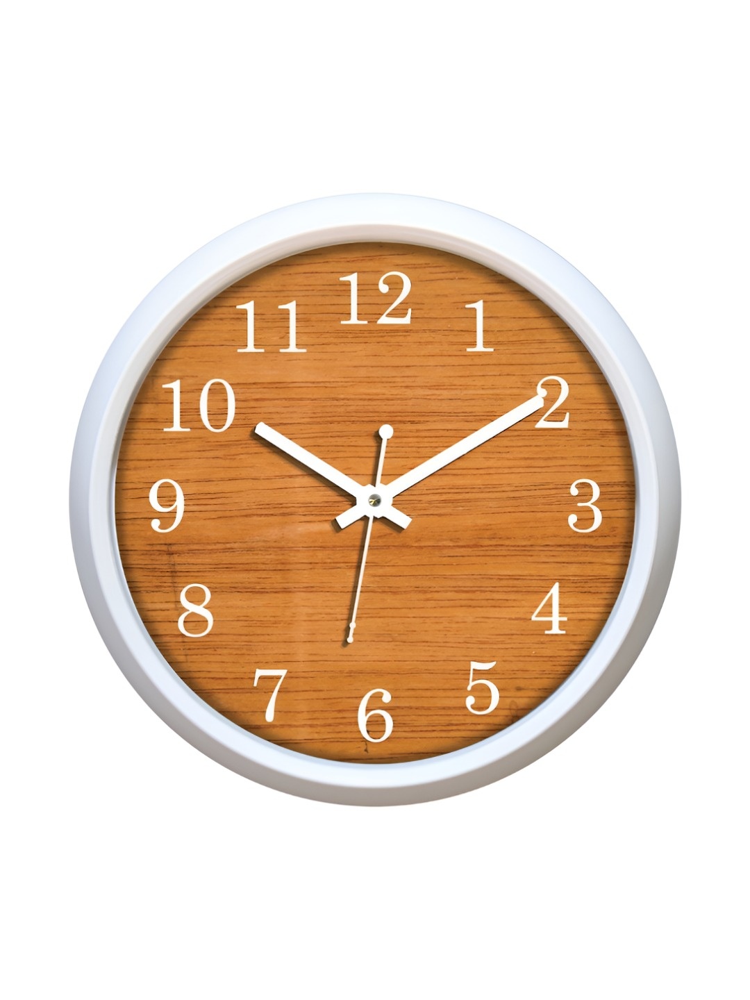 

Aura Brown & White Contemporary Wall Clock
