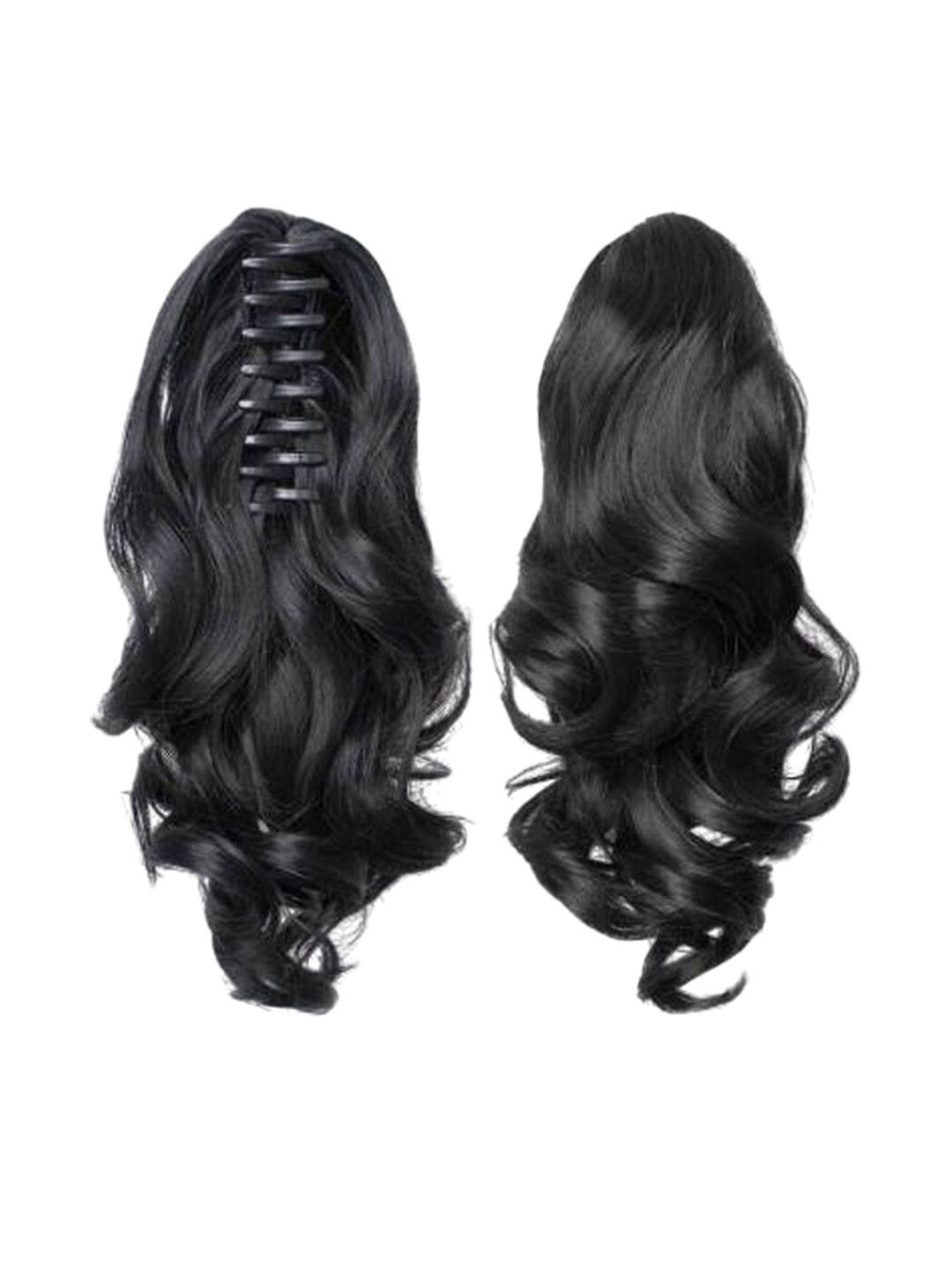 

vister Clip-In Wavy Hair Extension - Black - 20 Inch