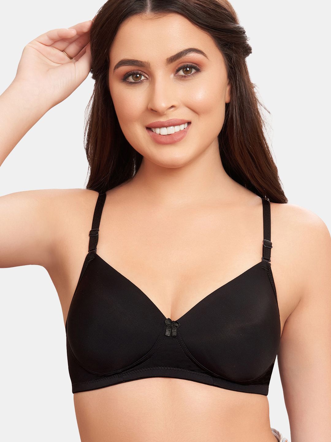 

SKDREAMS Full Coverage Heavily Padded T-Shirt Bra, Black