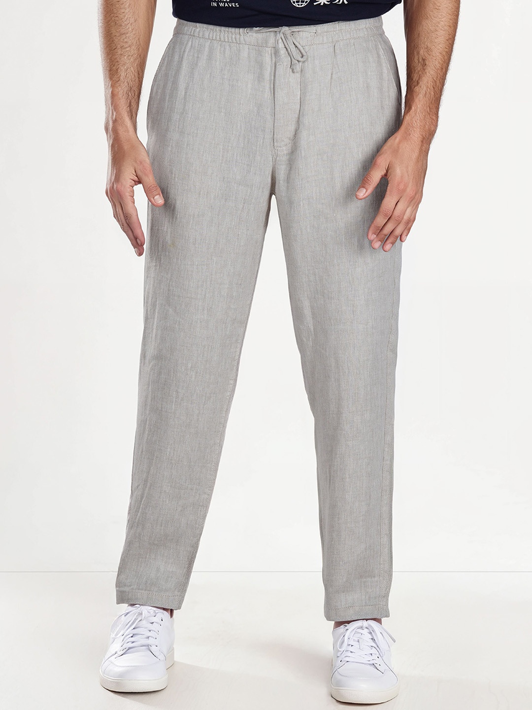 

Celio Men Regular Fit Trousers, Grey