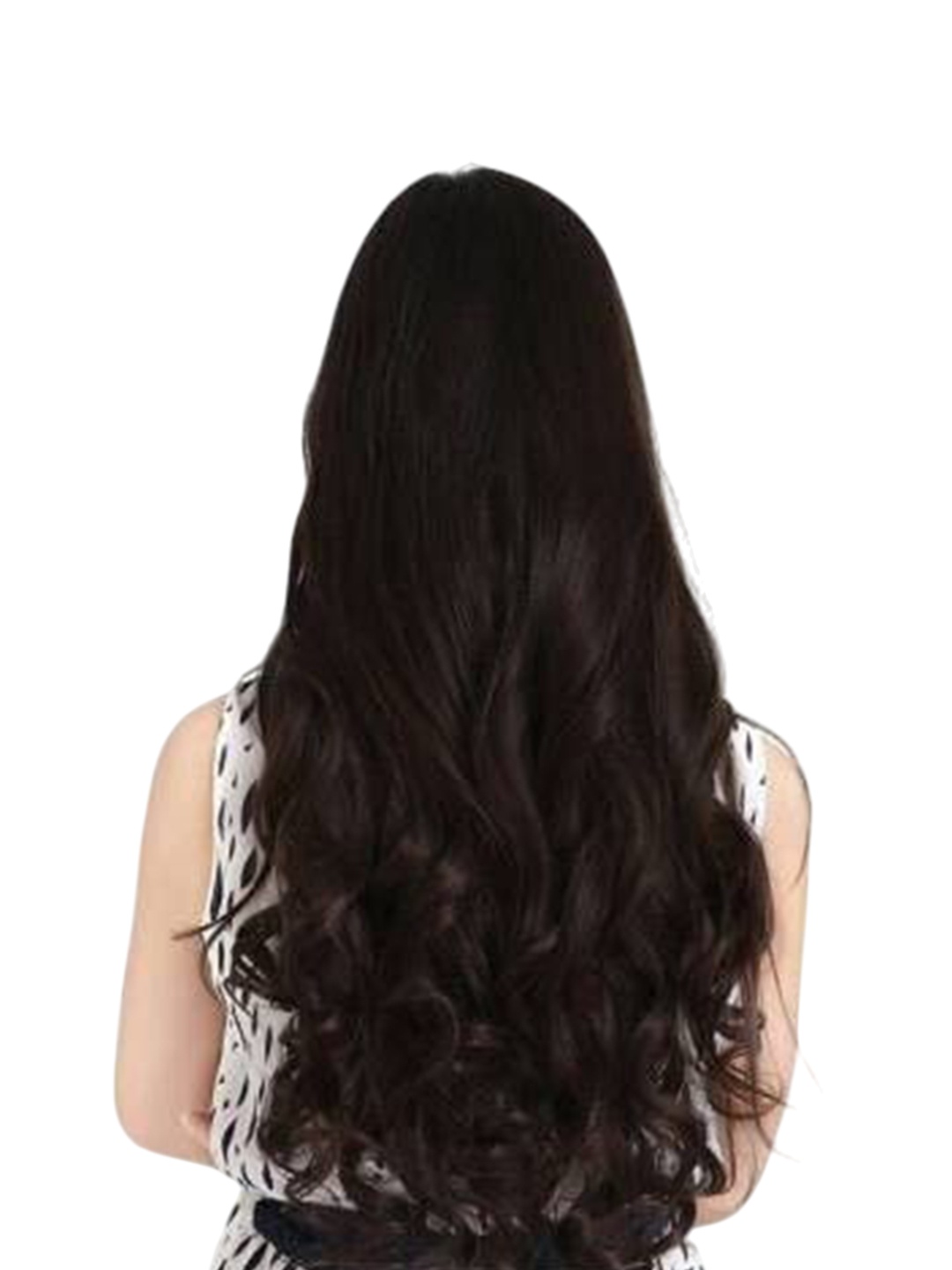 

vister Wavy Clip-In Hair Extension - 22 Inch - Natural Brown