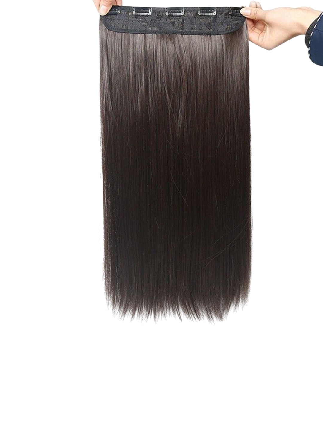 

vister Clip-In Straight Hair Extension - Brown - 24 Inch