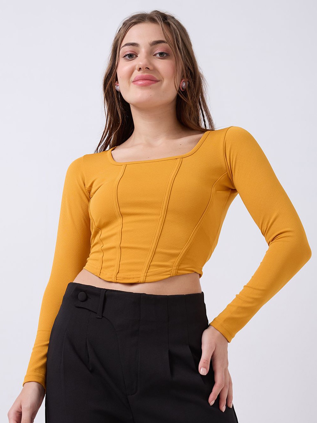 

SZN Crop Top, Mustard
