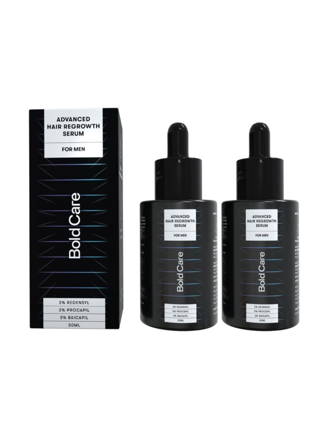 

Bold Care Set Of 2 Men Advanced Redensyl Hair Growth Serum- 30 ml Each, Transparent