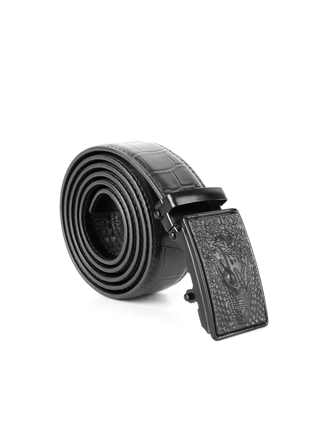 

CIMONI Men Textured Formal Belt, Black