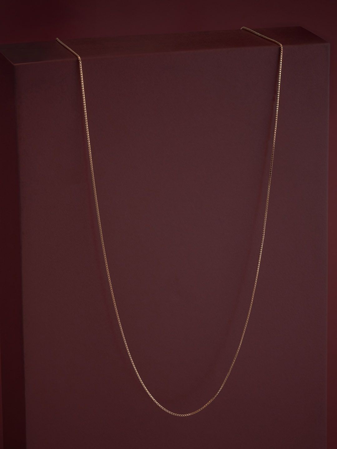 

Kushal's Fashion Jewellery 92.5 Silver Rose Gold-Plated Minimal Chain