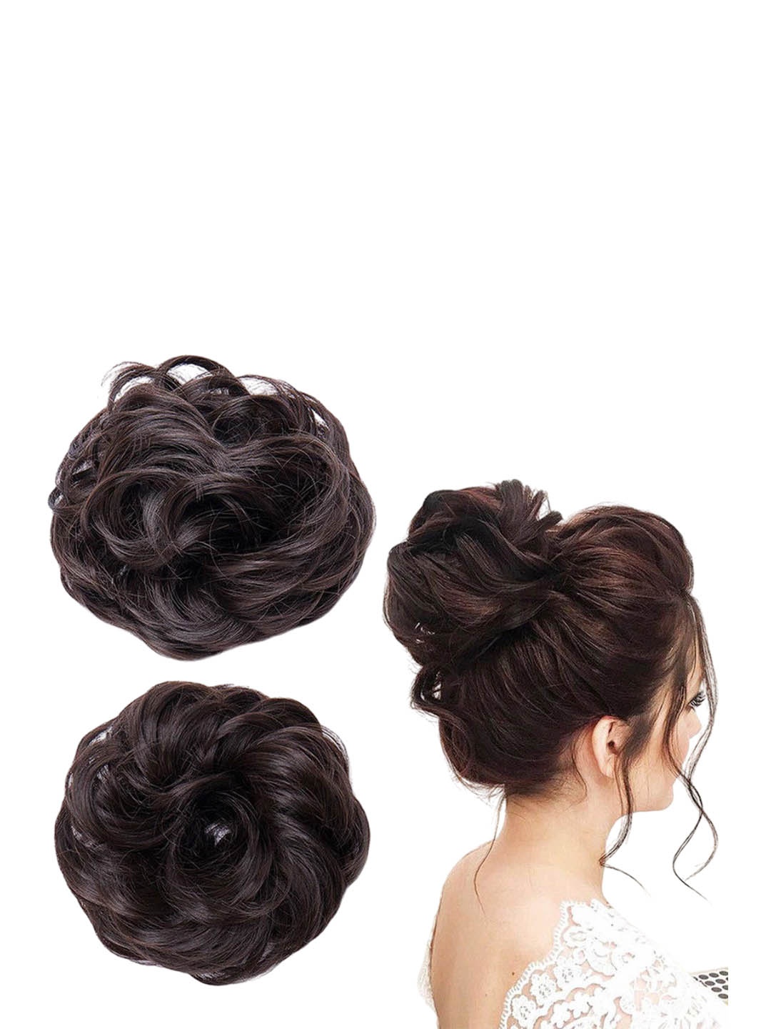 

vister Clip-In Wavy Hair Extension - Black - 6 Inch
